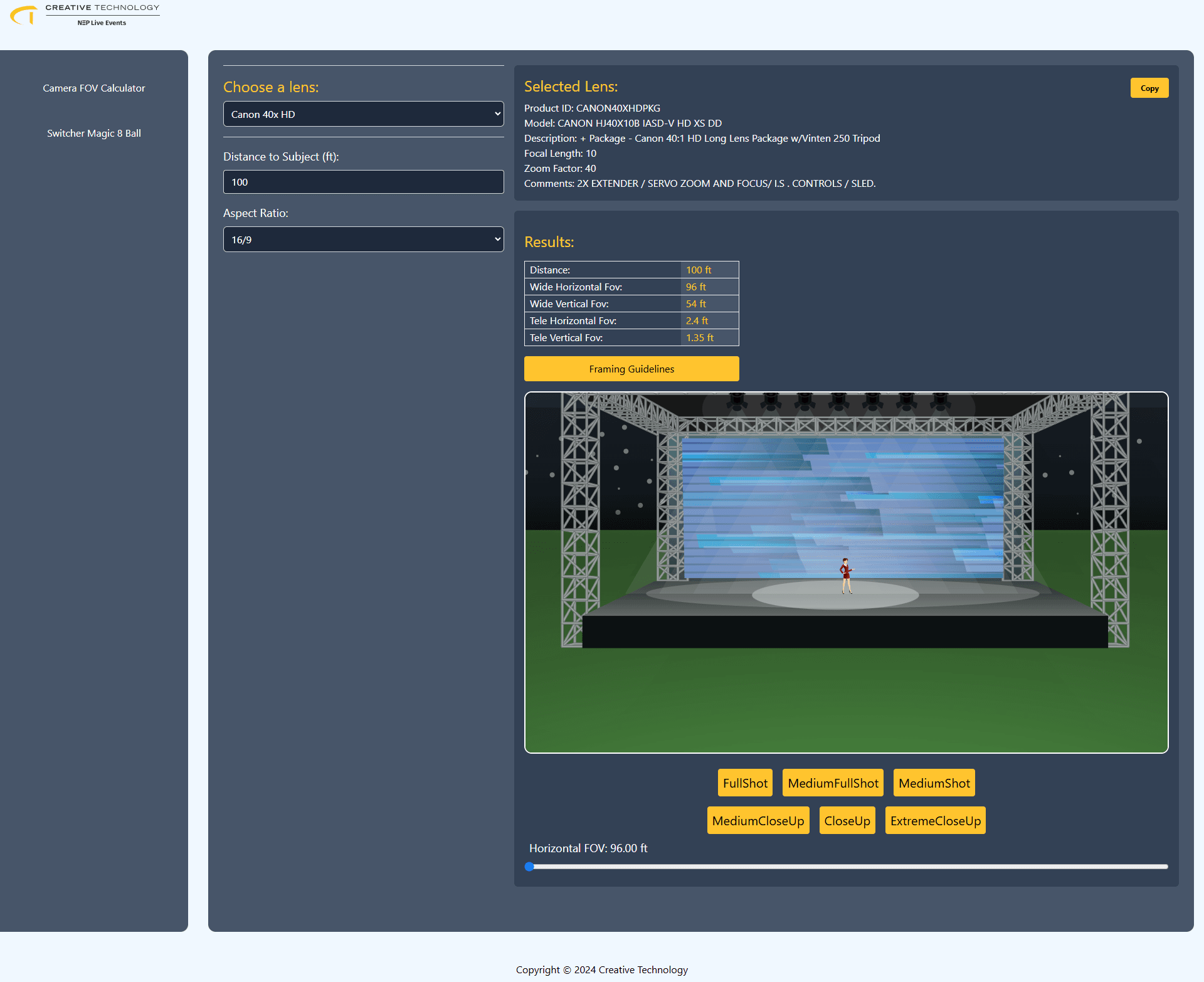 FOV Calculator