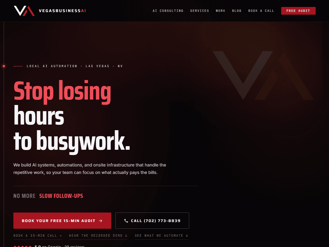 VegasBusinessAI screenshot